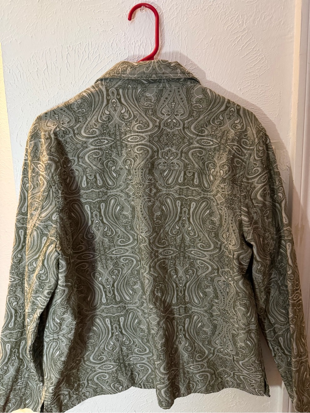 Jones New York Sage Green Paisley Blazer - Picture 7 of 7